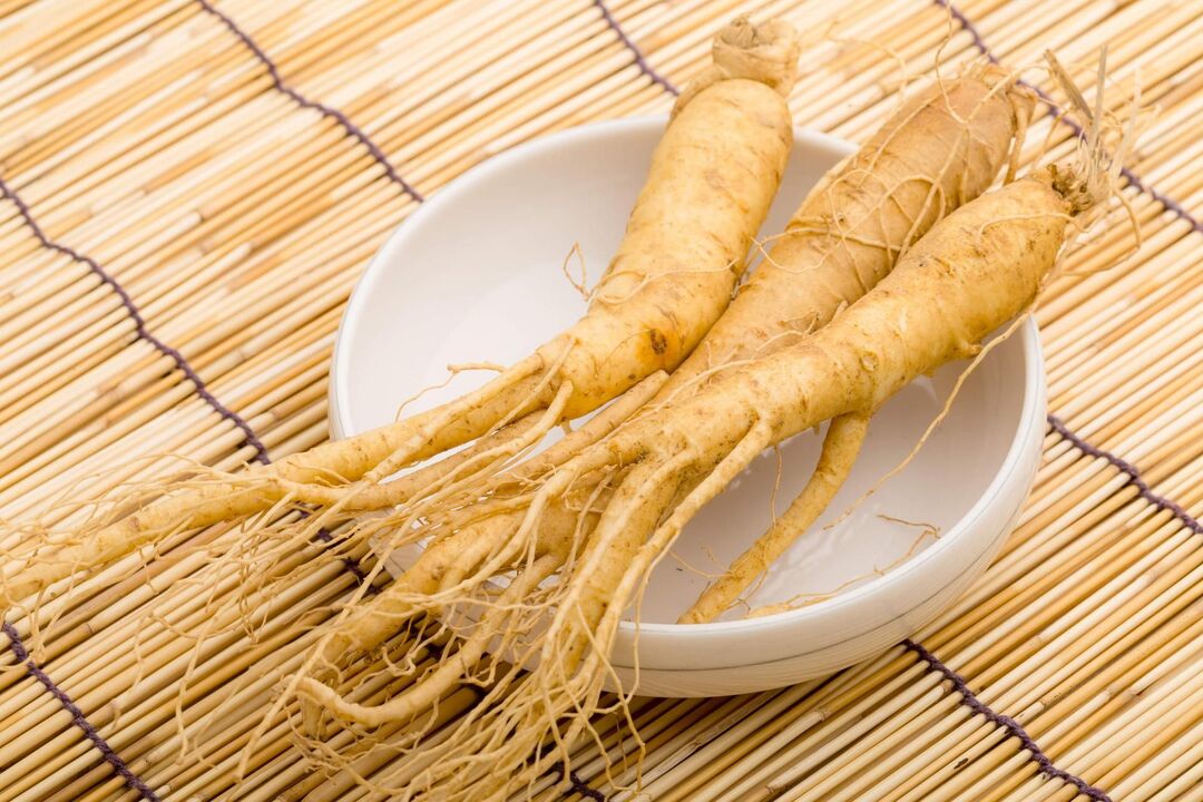 Raíz de ginseng para agrandar o pene