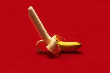 O plátano simboliza un pene agrandado mediante a actividade física